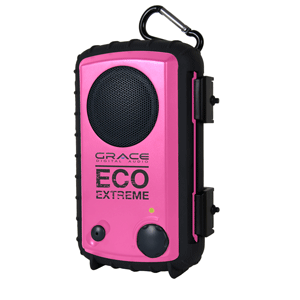 Grace Digital Eco Extreme Waterproof MP3 Speaker Case - Petal Pi