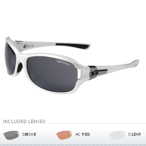 Tifosi Dea Interchangeable Lens Sunglasses - Pearl White