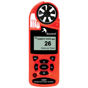 Kestrel 4200 Pocket Air Flow Tracker w/Bluetooth - Orange
