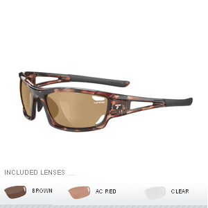 Tifosi Dolomite 2.0 Interchangeable Lens Sunglasses - Tortoise