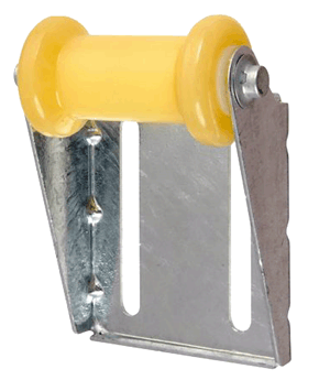 C.E. Smith Panel Bracket Assembly 5" Spool Roller - Yellow TPR